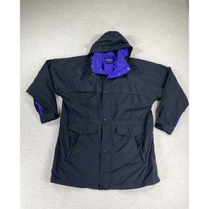 Lands End‎ Direct Merchants Men’s Size Large  42-44 Black Hooded Jacket
